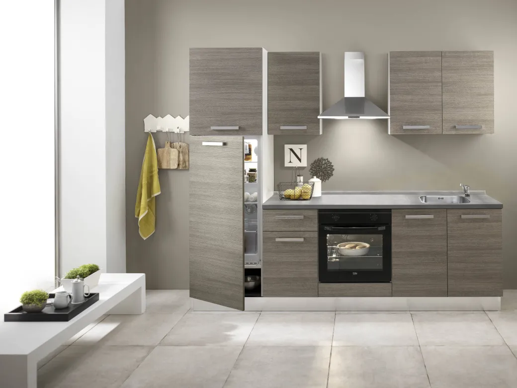 Keukenblok Guilia 250Cm Bruin|Brico Online