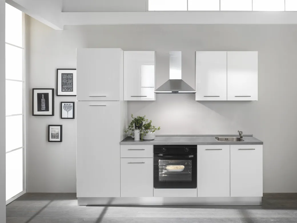 Keukenblok Vega 250Cm Wit|Brico Online