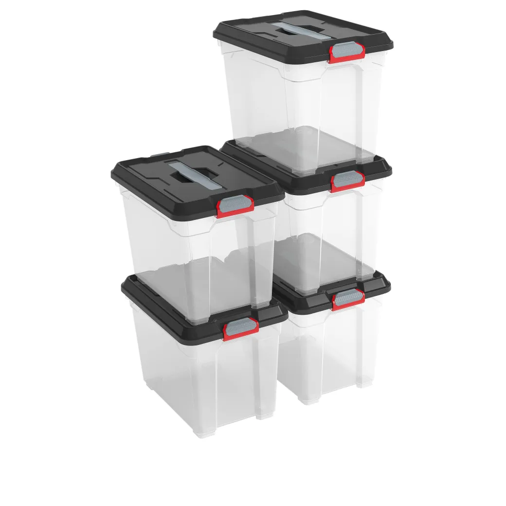 Kis Moover Box S Transparant Zwart 18L|Brico Online