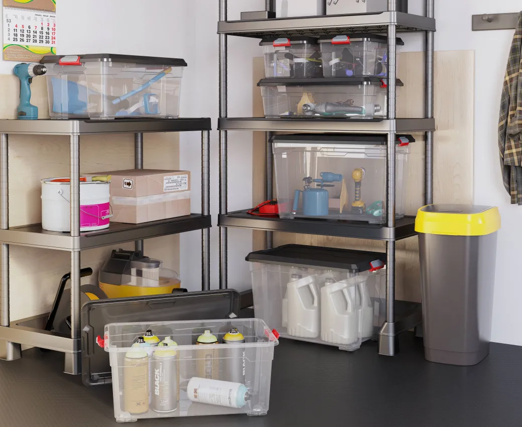 Kis Moover Box S Transparant Zwart 18L|Brico Online