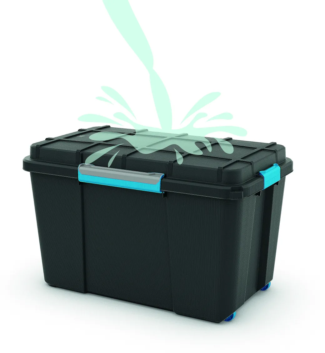 Kis Scuba Opbergbox M - 45L Zwart/Blauwe|Brico Online