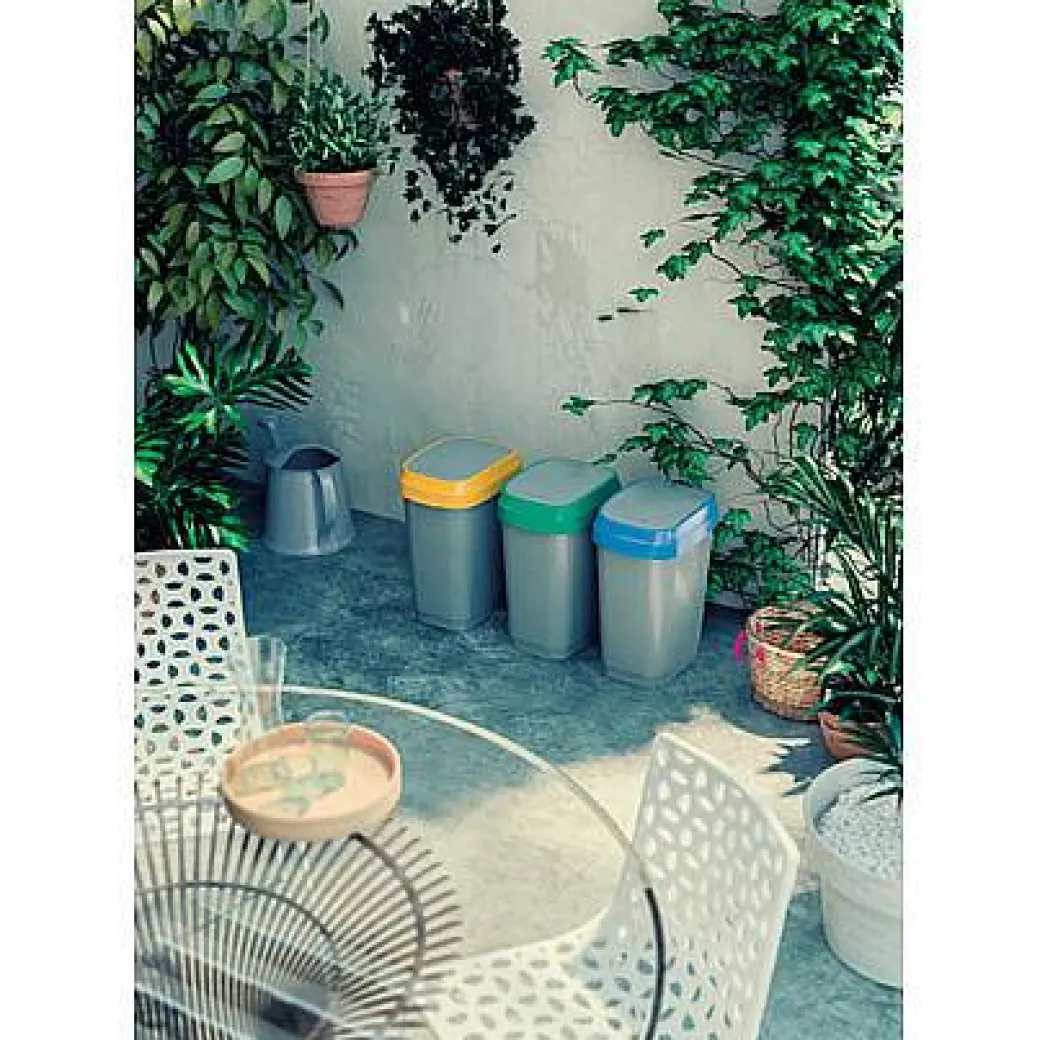 Kis Vuilsnisbak 'Dual Swing Eco' Geel En Grijs 50 L|Brico Clearance