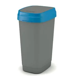 Kis Vuilsnisbak 'Dual Swing Eco' Blauw En Grijs 50 L|Brico Discount