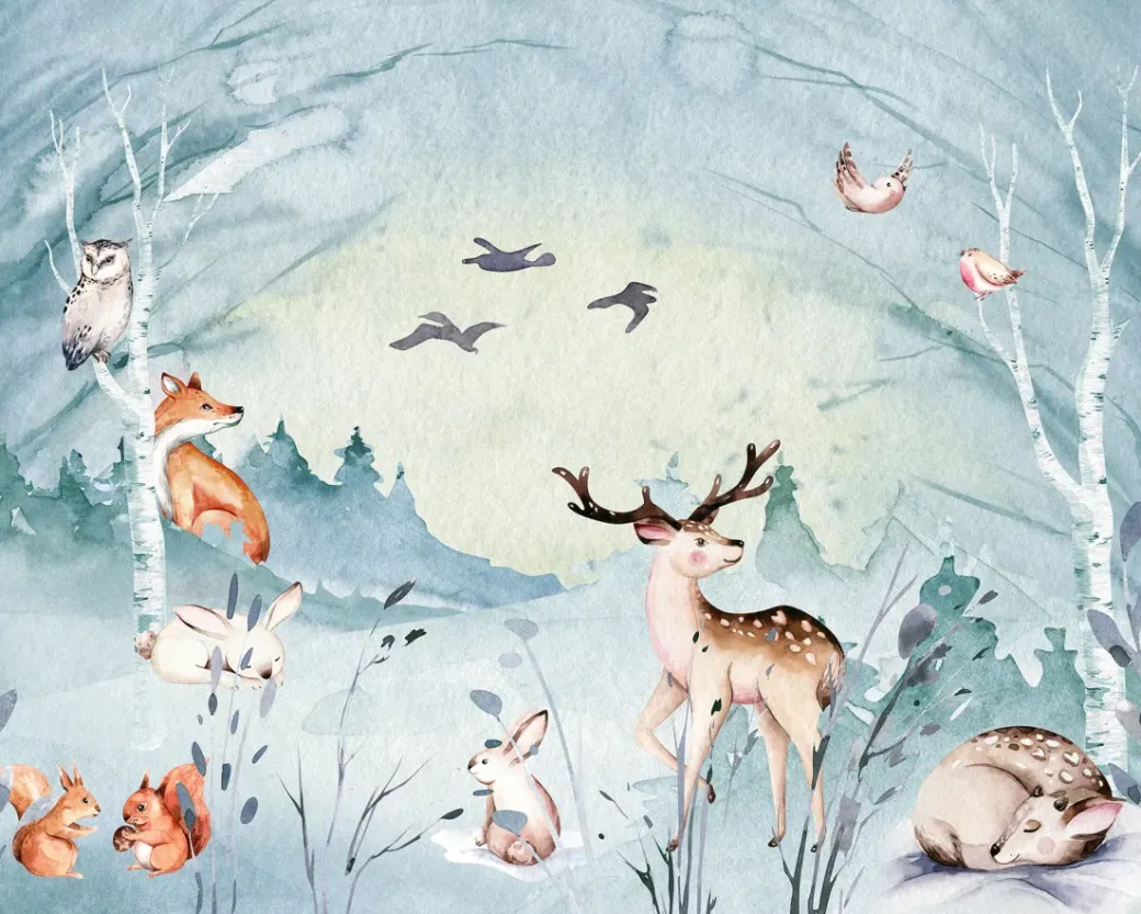 Brico Fotobehang-Komar Fotobehang Animal Sleepover