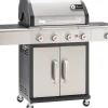 Brico Gasbarbecue-Landmann Gasbarbecue Triton Maxx Pts 4.1 Zilver 15,5Kw 142X120X56,5Cm