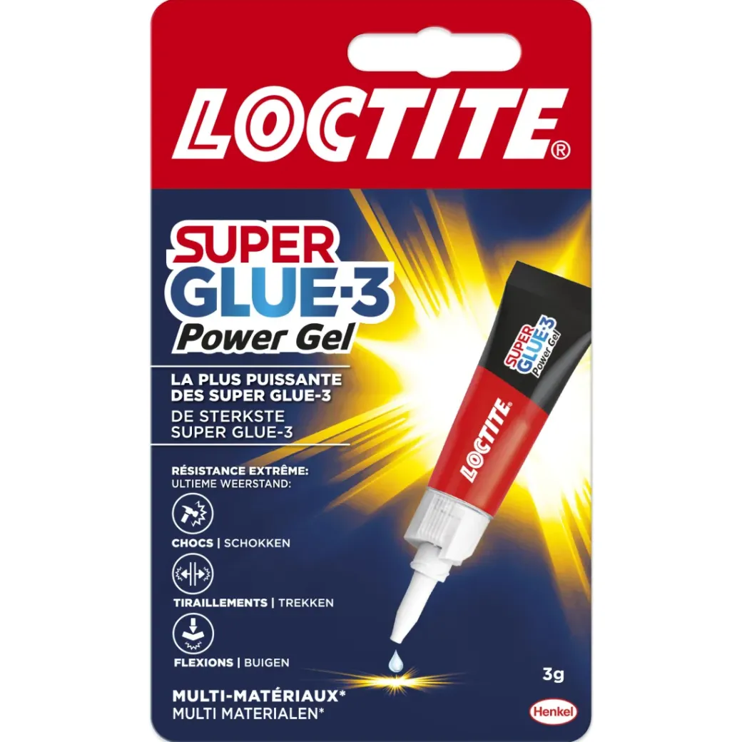 Brico Lijm- & Kitpistolen-Loctite Secondelijm Power Flex Super Glue-3 3Gr