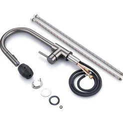 Lomazoo Keukenkraan Met Uittrekbare Uitloop Mason Gun Metal Antraciet|Brico Clearance