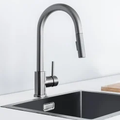 Lomazoo Keukenkraan Met Uittrekbare Uitloop Mason Gun Metal Antraciet|Brico Clearance