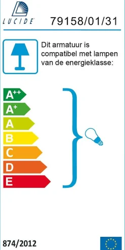 Lucide Plafondlamp Fresh Wit 27Cm E27|Brico Sale