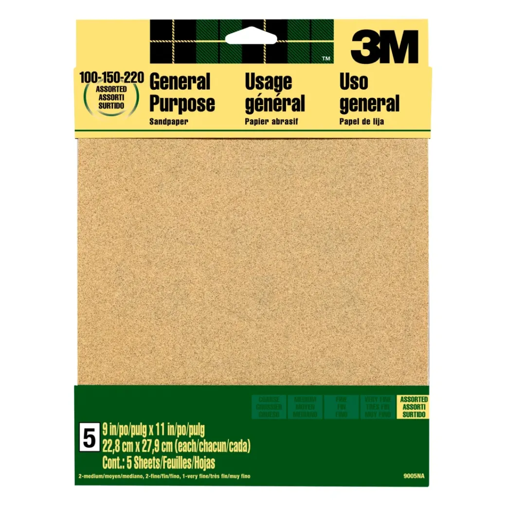 Brico Schuurpapier-3M Schuurpapier Aluminiumoxide Assortiment Korrels 5St/Pak