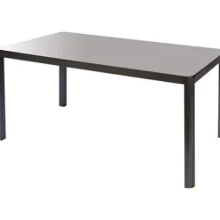 Brico Tuintafels-Macari Tuintafel + Verstelbare Poten Glas/Aluminium 150X90X75Cm