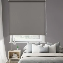 Brico Isolerende Raamdecoratie-Madeco 1693 Thermisch Verduisterende Rolgordijn Grijs 60X190Cm