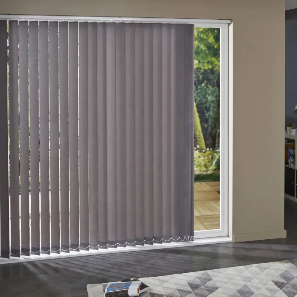 Brico Lamellen-Madeco 3896 Verticale Lamellen 5 Stuks Brandwerend Lichtdoorlatend Grijs 8,9 X 280 Cm