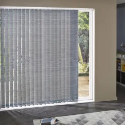 Brico Lamellen-Madeco 3695 Verticale Lamellen 5 Stuks Lichtdoorlatend Grijs-Zwart 8,9 X 280 Cm