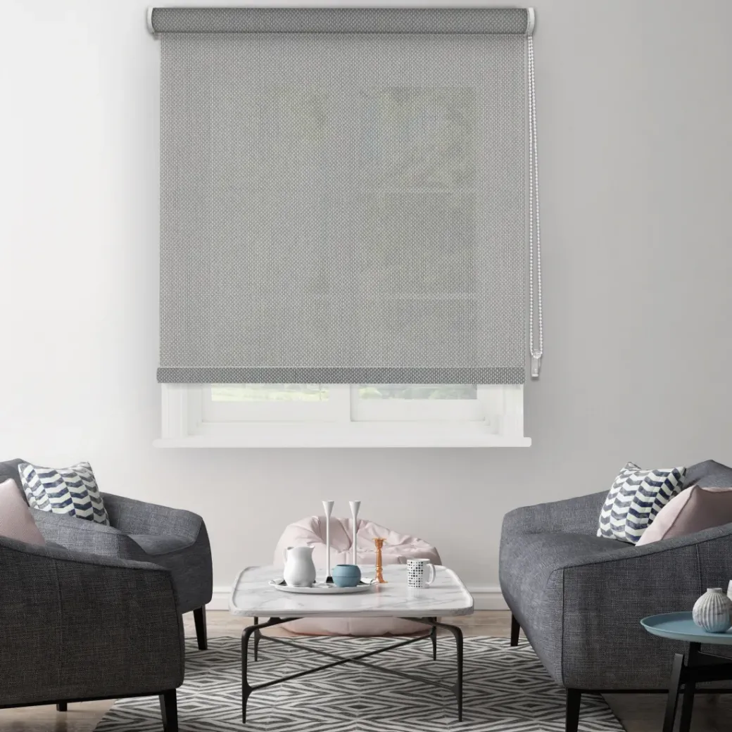 Brico Isolerende Raamdecoratie-Madeco Grey Thermisch Lichtdoorlatend Rolgordijn Lichtgrijs 120X190Cm