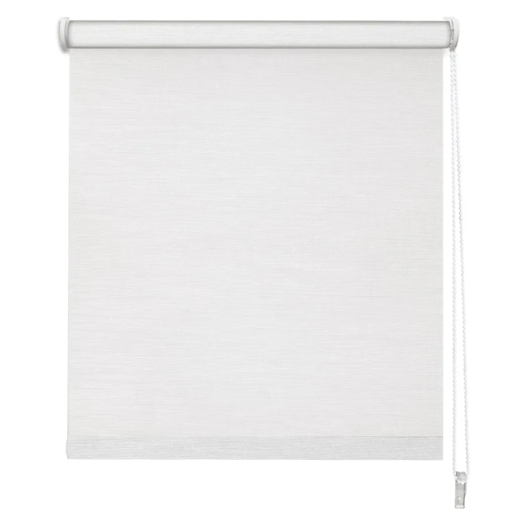 Brico Rolgordijnen-Madeco Rolgordijn Wit Mesh 1716 210X190Cm