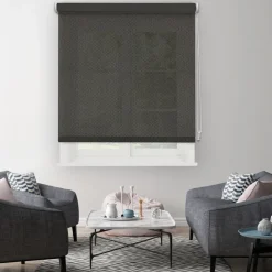 Brico Isolerende Raamdecoratie-Madeco Thermisch Lichtdoorlatend Rolgordijn Antraciet 1986 210X190Cm