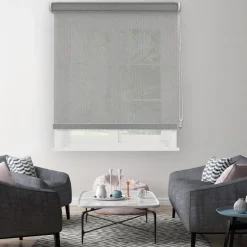 Brico Isolerende Raamdecoratie-Madeco Thermisch Lichtdoorlatend Rolgordijn Lichtgrijs 1898 150X190Cm