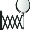 Make-Up Spiegel Rond 3X Vergrotend Uittrekbaar Zwart O15Cm|Brico Clearance