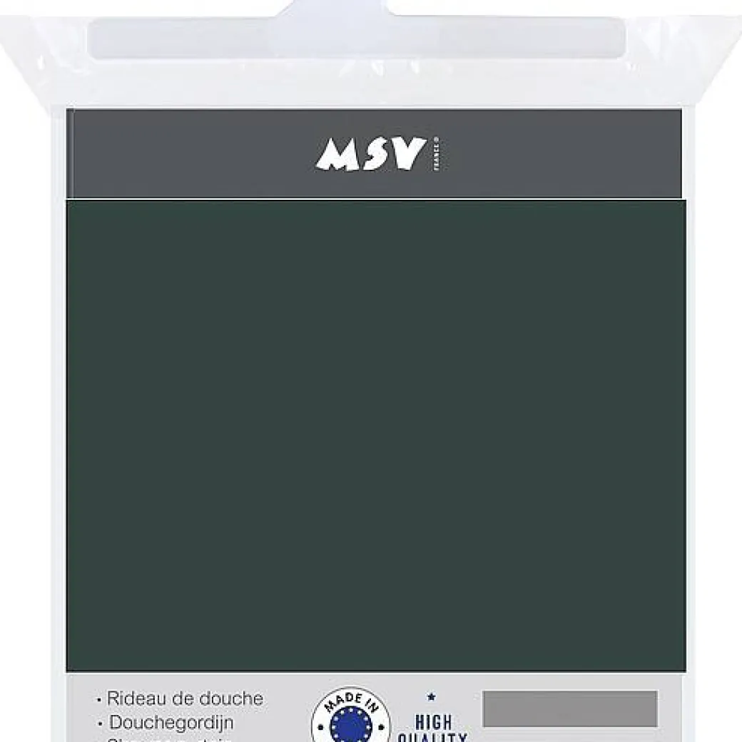 Msv Douchegordijn Polyester 180X200Cm Donkergroen|Brico Sale