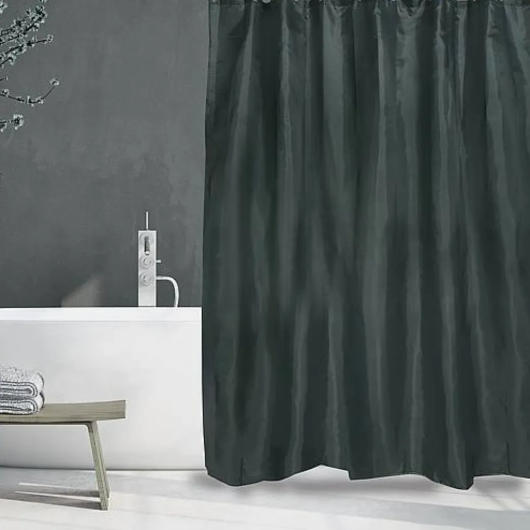 Msv Douchegordijn Polyester 180X200Cm Donkergroen|Brico Sale