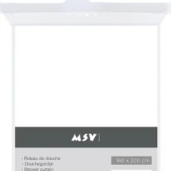 Msv Douchegordijn Wit 240Cm|Brico
