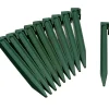 Brico Opsluitbanden & Boordstenen-Nature Grondpennen Voor Tuinborder Polyethyleen Groen 1,9X1,8X26,7Cm 10 Stuks