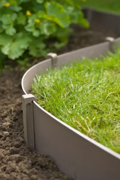 Brico Opsluitbanden & Boordstenen-Nature Grondpennen Voor Tuinborder Polyethyleen Taupe 1,9X1,8X26,7Cm 10 Stuks