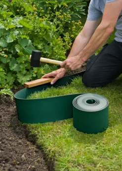 Brico Opsluitbanden & Boordstenen-Nature Tuinborder Pe Groen 3Mm - 10X0,15M