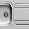Nord Inox Spoelbak Aurore 1 Kom + 1 Afdruipplaat Roestvrij Staal|Brico Online