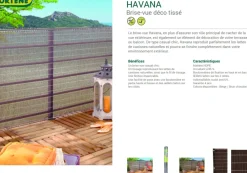 Brico Balkonschermen-Nortene Scherm Havana Beige 1X5M