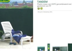 Brico Balkonschermen-Nortene Synthetisch Privacyscherm Tandem Groen 1,5X5M