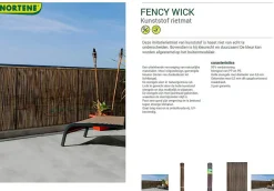 Nortene Tuinscherm Fency Kastanjebruin 1X3M|Brico Best