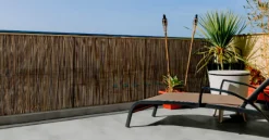 Brico Tuinschermen En Poorten-Nortene Tuinscherm Fency Bruin Kunststof 1,5X3M