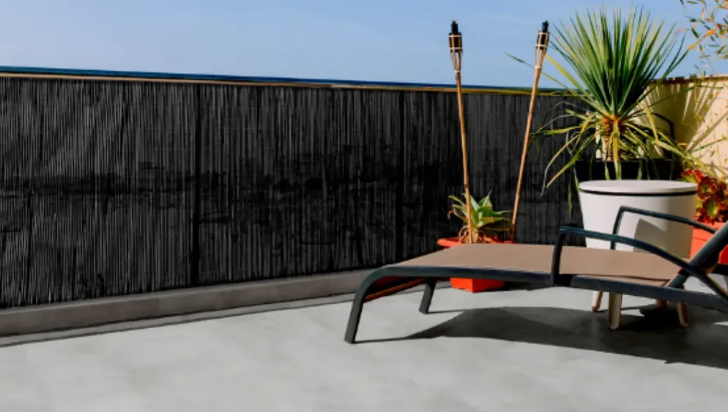 Brico Tuinschermen En Poorten-Nortene Tuinscherm Fency Antraciet 1,5X3M