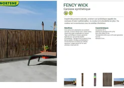 Nortene Tuinscherm Fency Bruin Kunststof 1,5X3M|Brico Clearance