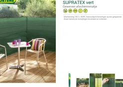 Brico Balkonschermen-Nortene Zichtdoek Zichtbelemmering Supratex Groen 1,2X5M
