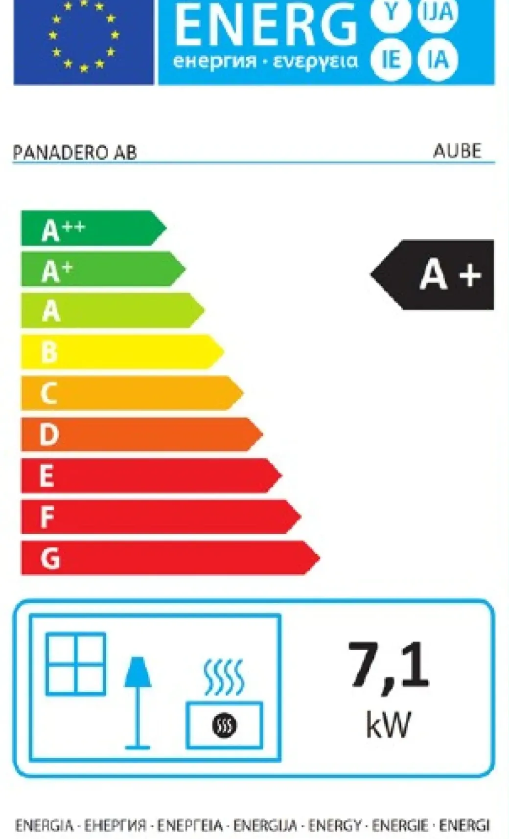 Brico Houtkachels<Panadero Houtkachel Aube Ecodesign 7,1Kw