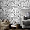 Brico Behangpapier-Papierbehang Homestyle Bk32083 Zwart