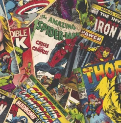Brico Behang Kinderkamer-Papierbehang Marvel Cover Story