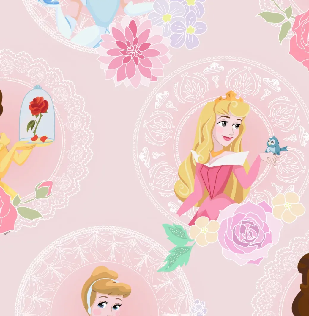 Brico Behang Kinderkamer-Papierbehang Pastel Princess