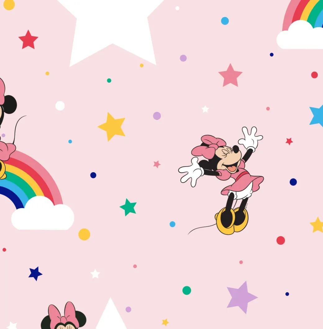Brico Behang Kinderkamer-Papierbehang Rainbow Minnie