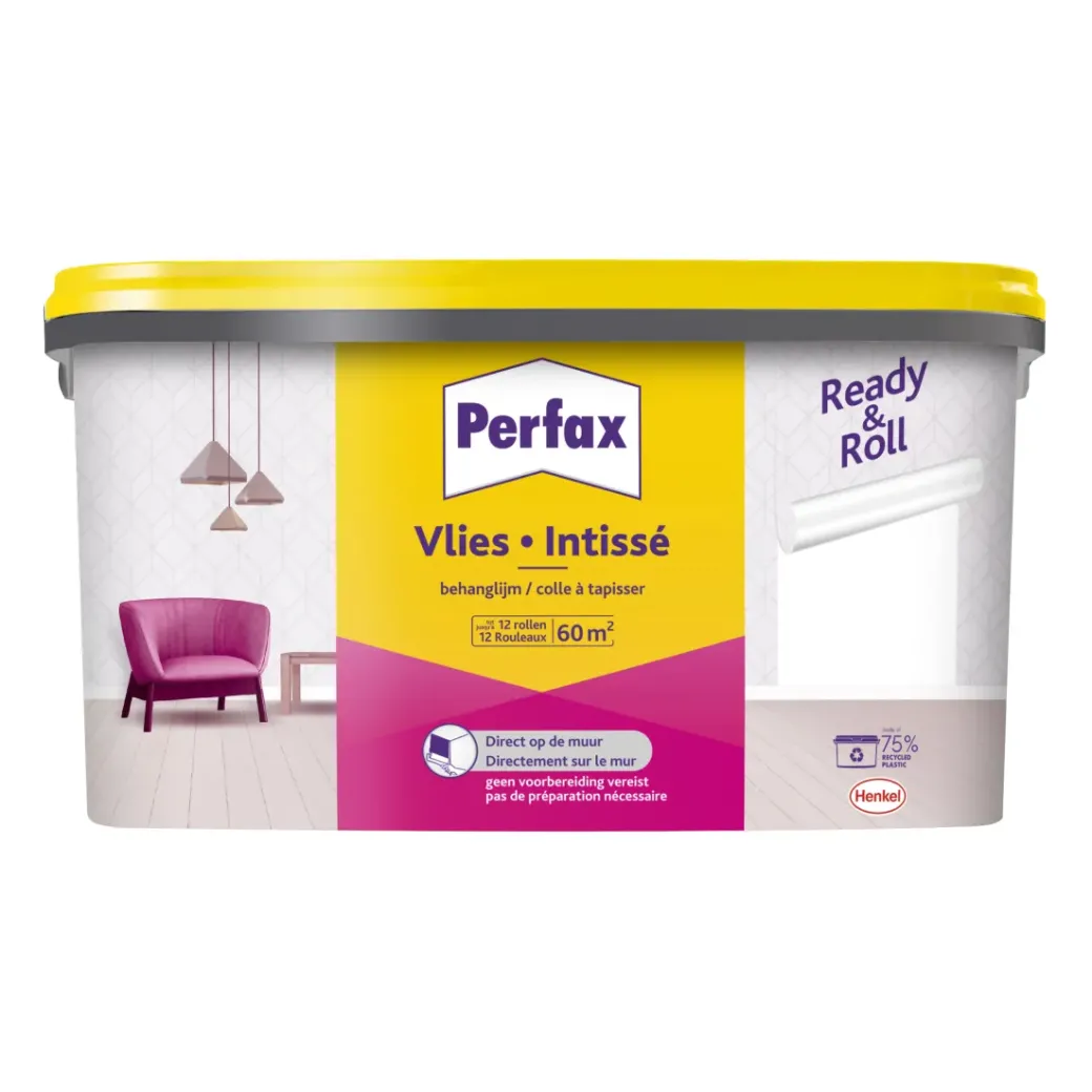Brico Behanglijm-Perfax Behanglijm Ready&Roll Vlies 9Kg