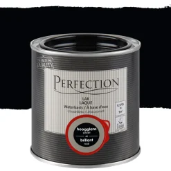 Brico Lakken-Perfection Lak Ultradekkend Hoogglans Zwart 375Ml