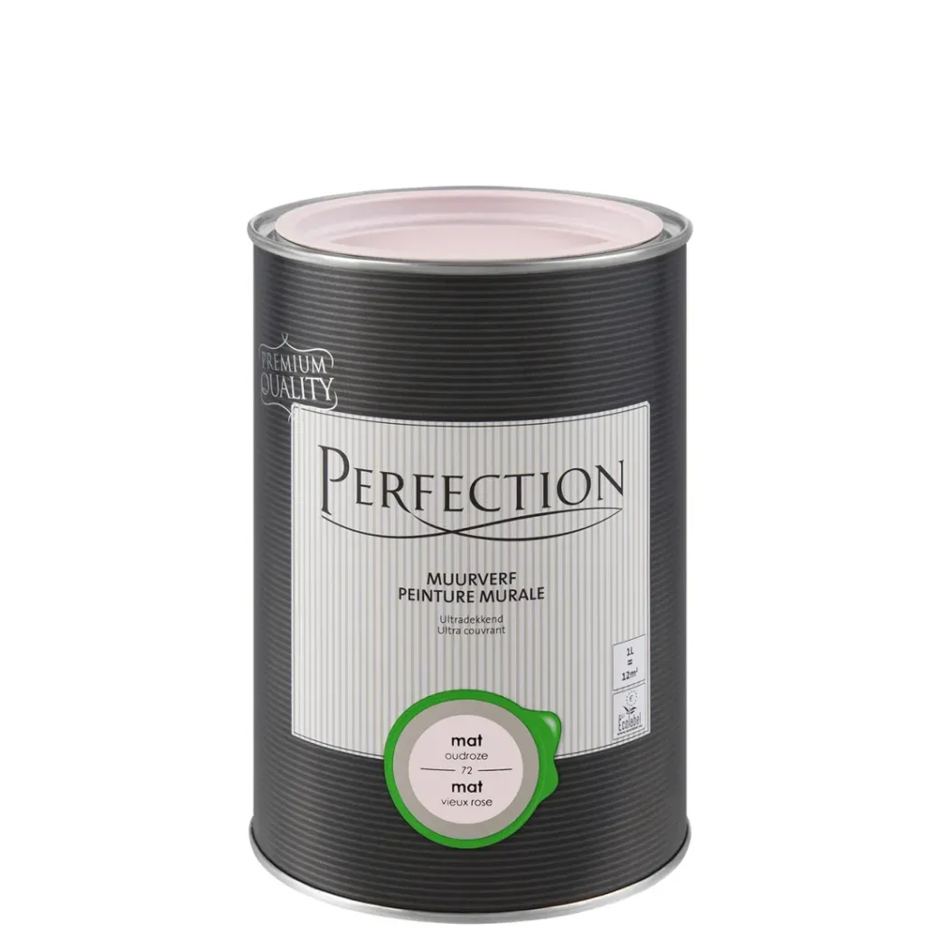 Brico Muurverf-Perfection Muurverf Ultradekkend Mat Oudroze 1L