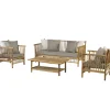 Brico Loungesets-Persoon Exotan Bamboe Loungeset - Natural Finish