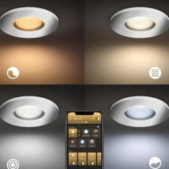 Philips Hue Inbouwspot Xamento Chroom 9,3Cm Gu10 5,7W 3 Stuks|Brico Sale
