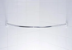 Ridder Kwartronde Dochegordijnstang O25Mm 90X90Cm Glanzend Chroom Aluminium|Brico Outlet