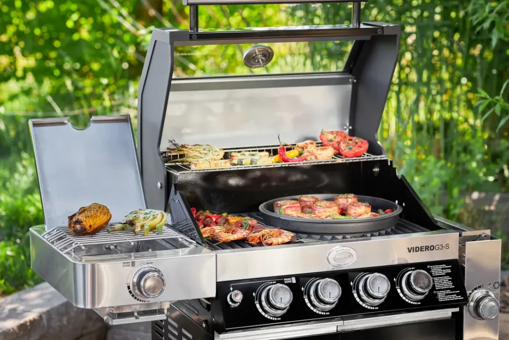 Brico Gasbarbecue-Rosle Gasbarbecue Videro G4-S Vario 30Mbar 81,5X65,5X65,5Cm