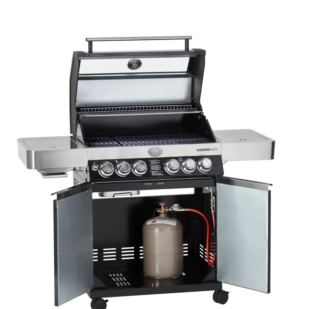 Brico Gasbarbecue-Rosle Gasbarbecue Videro G4-S Vario 30Mbar 81,5X65,5X65,5Cm